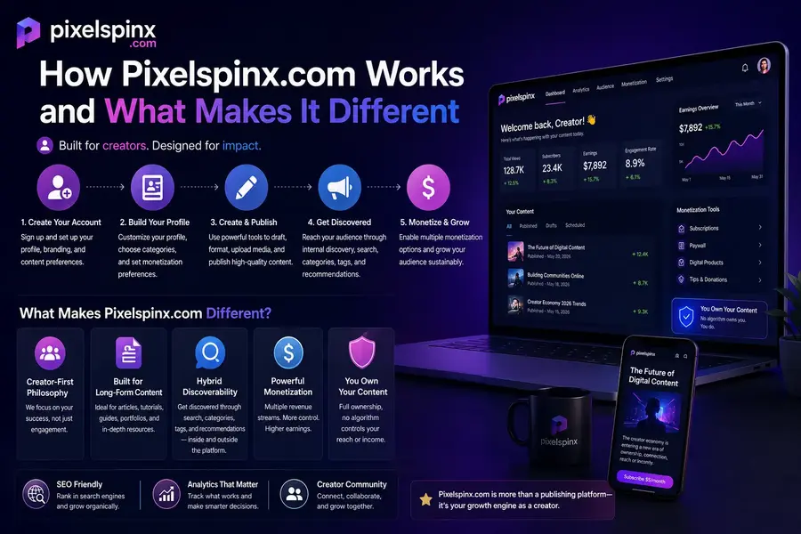 How Pixelspinx com